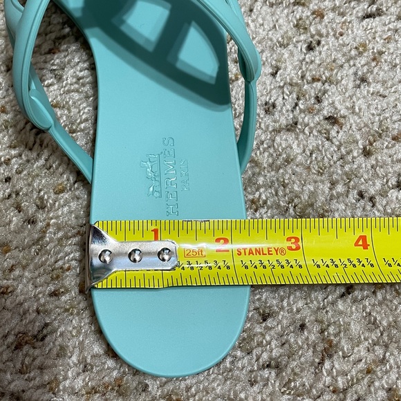 Brand new Hermes Egerie Sandals color Vert Embrun size EU 40 - Picture 5 of 6